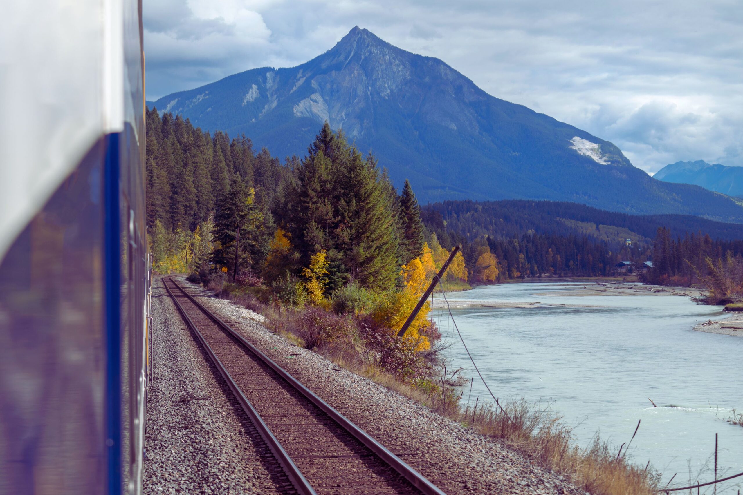 Where can you travel by train in Canada